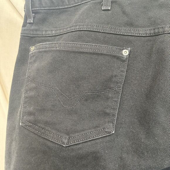 Vtg Harley Davidson Mens 42x30 Faded Spell Out Traditional Fit Jeans Black USA - Picture 10 of 16